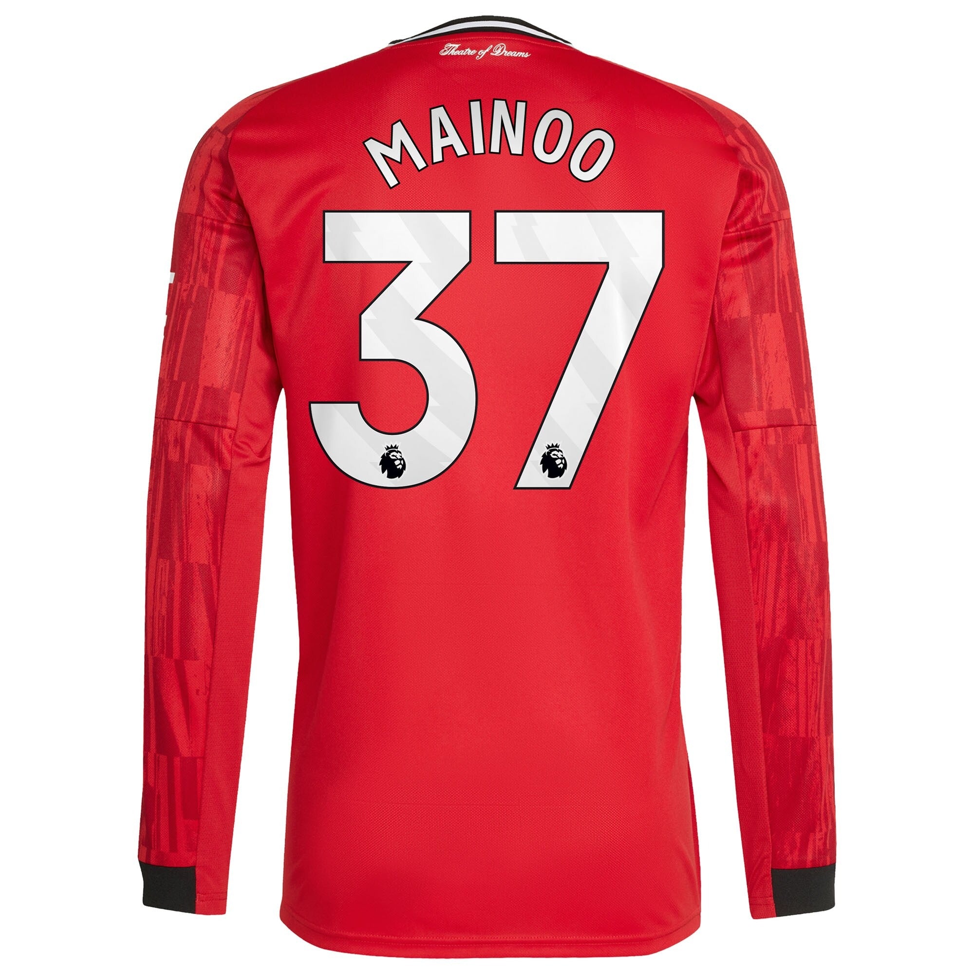 Kobbie Mainoo Manchester United adidas Home 2025/26 Player Long Sleeve Jersey - Red