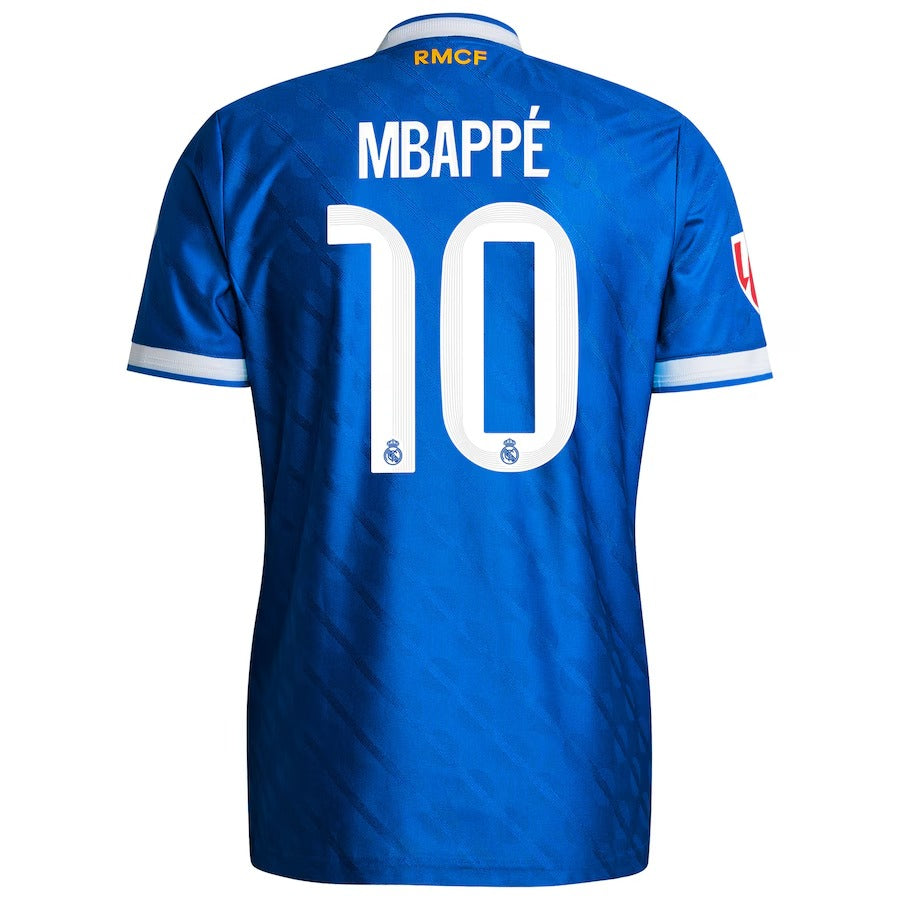 Kylian Mbappé Real Madrid adidas 2025/26 Third Player Jersey - Blue