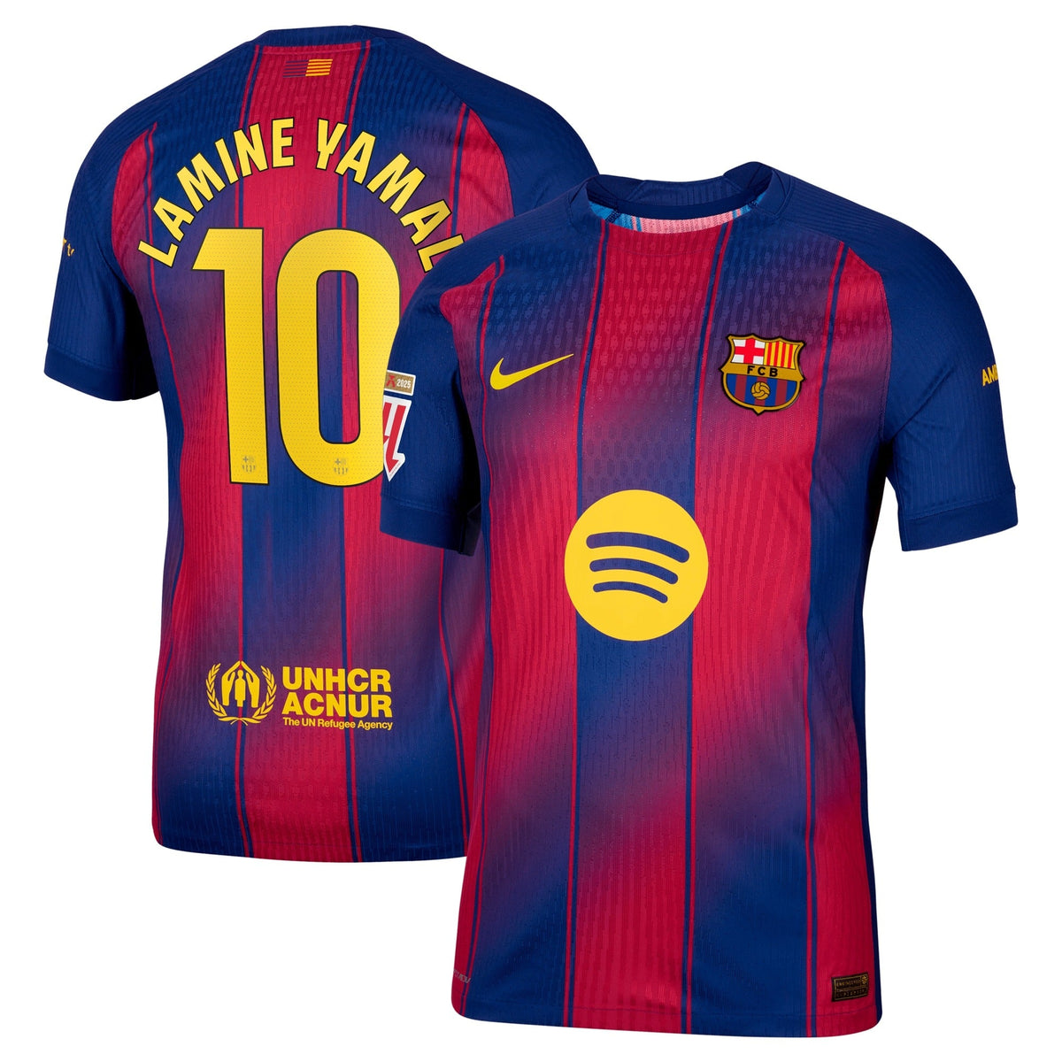 Lamine Yamal 10 Barcelona 2025/26 Home Player Jersey - Blue