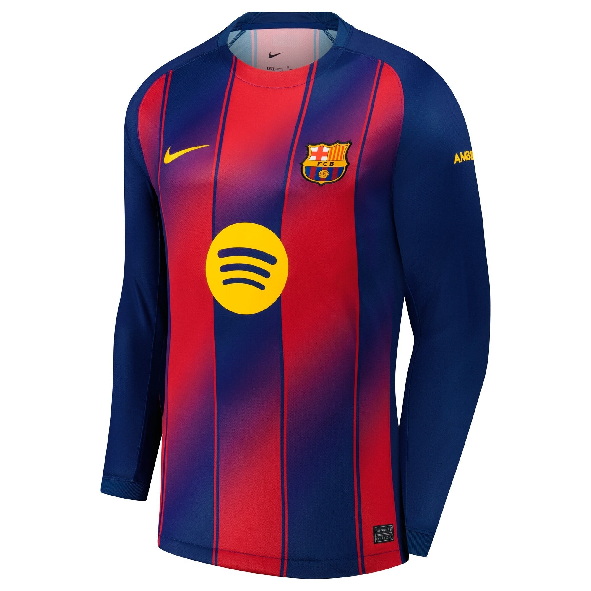 Lamine Yamal Barcelona Nike 2025/26 Long Sleeve Player Jersey - Blue