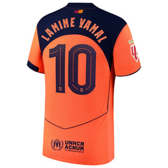 Lamine Yamal Barcelona Nike 2025/26 Third Player Jersey - Orange