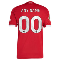 Liverpool 2025/26 Home Custom Jersey - Red