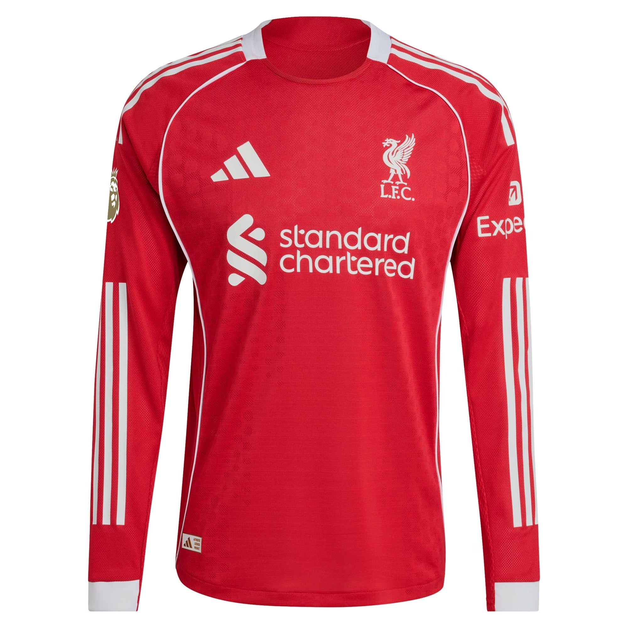 Liverpool 2025/26 Home Custom Long Sleeve Jersey - Red