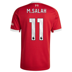 Liverpool adidas 2025/26 Mohamed Salah 11 Home Jersey - Red