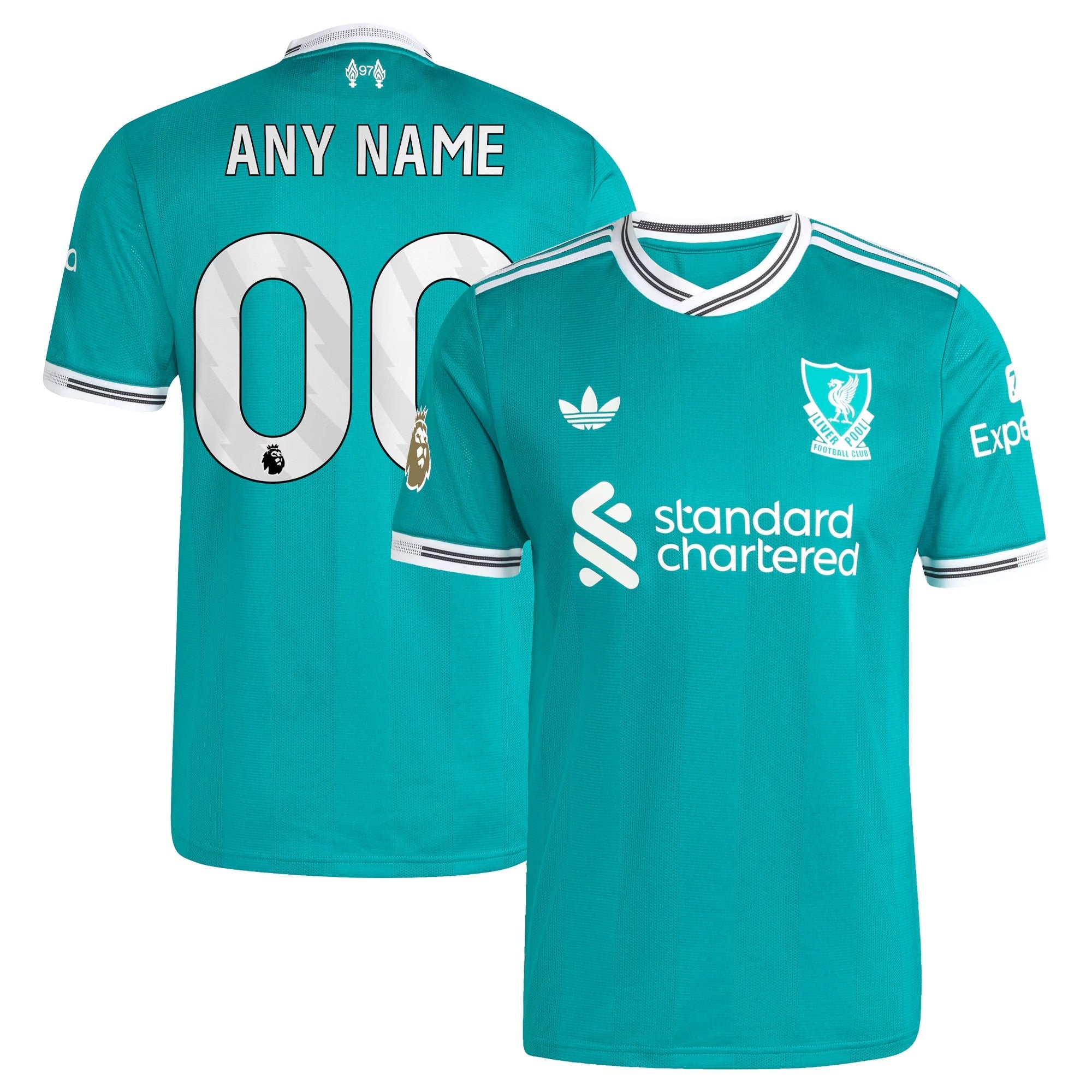 Liverpool adidas 2025/26 Third Customized Jersey - Green