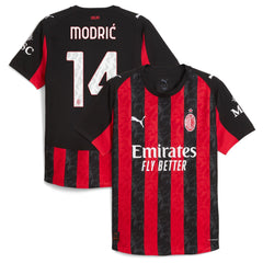 Luka Modric AC Milan Puma 2025/26 Home Jersey - Red