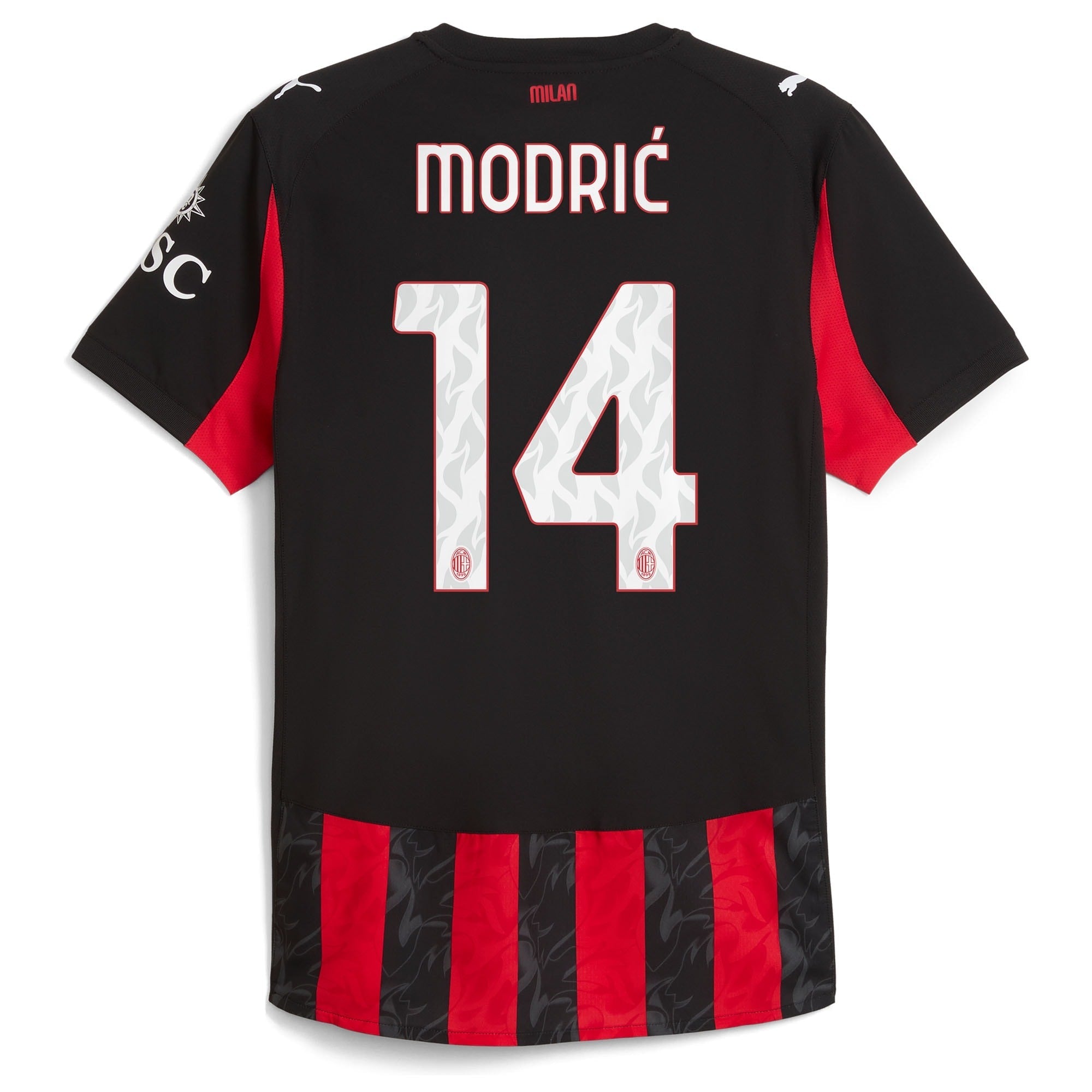 Luka Modric AC Milan Puma 2025/26 Home Jersey - Red