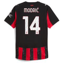 Luka Modric AC Milan Puma 2025/26 Home Jersey - Red