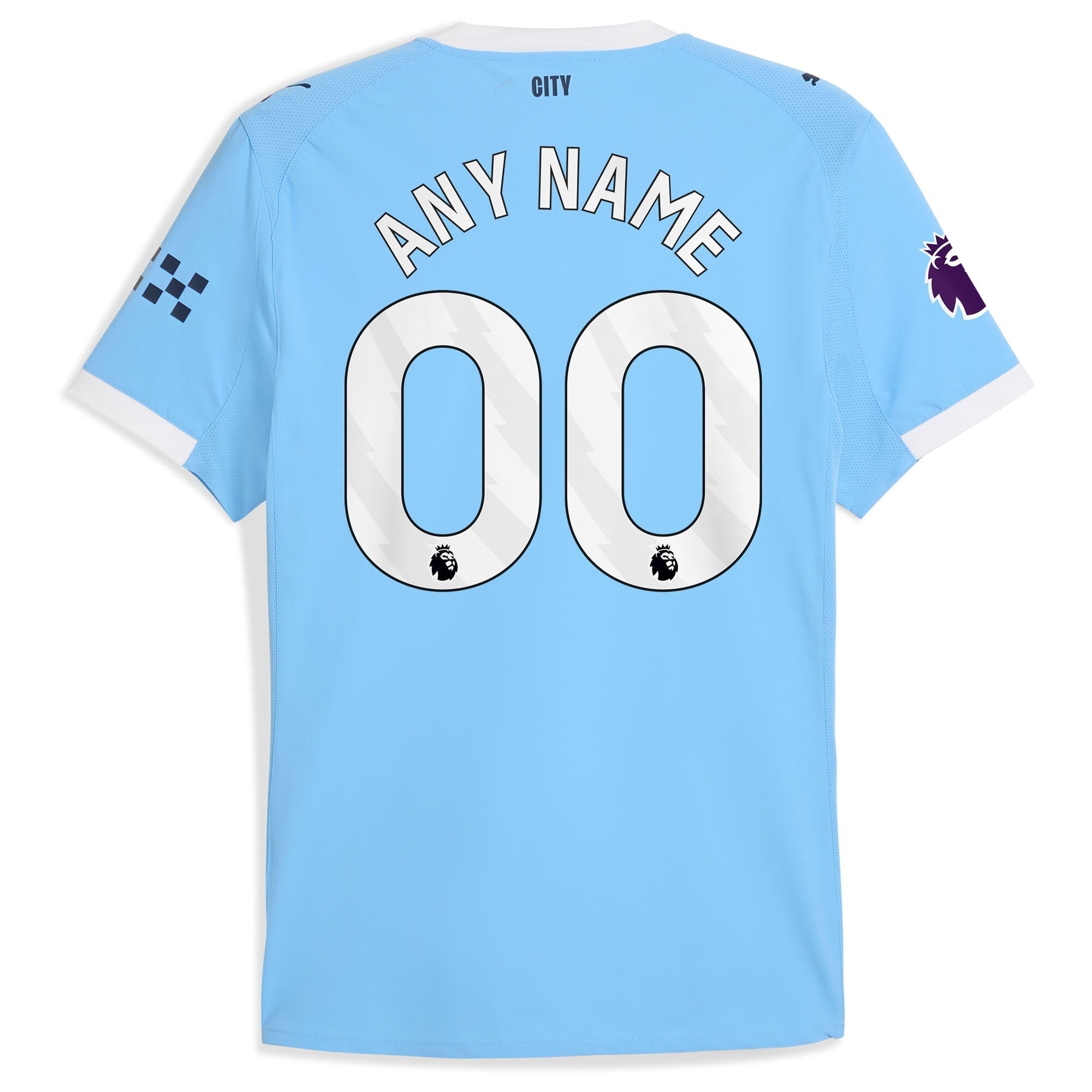 Manchester City Puma 2025/26 Home Custom Jersey - Sky Blue
