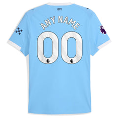 Manchester City Puma 2025/26 Home Custom Jersey - Sky Blue