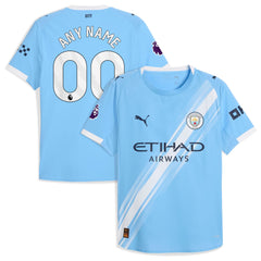 Manchester City Puma 2025/26 Home Custom Jersey - Sky Blue