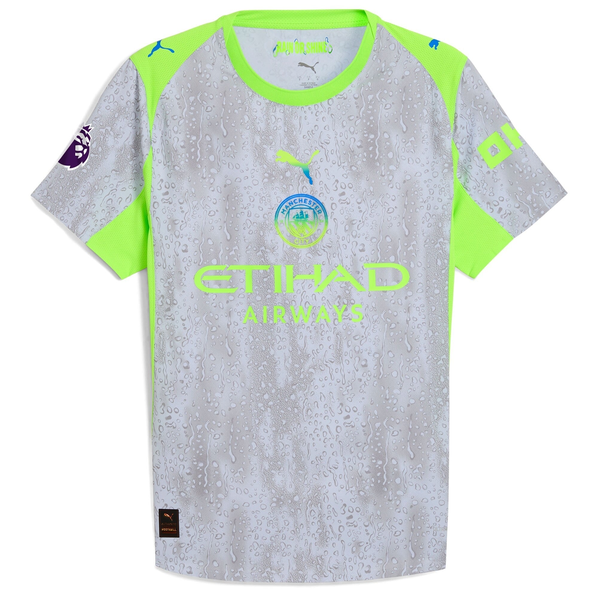 Manchester City Puma 2025/26 Third Custom Jersey - Green/Neon Green