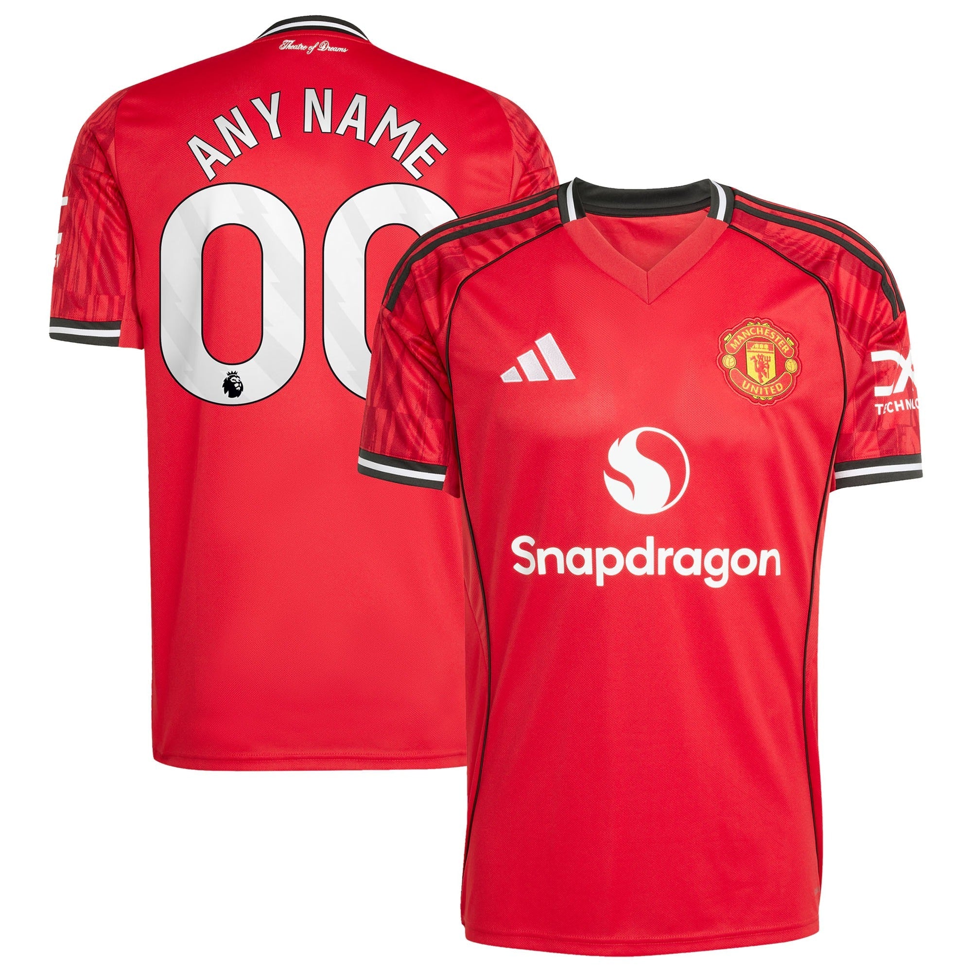 Manchester United adidas Home 2025/26 Custom Jersey - Red