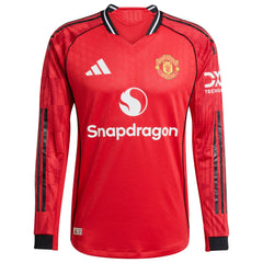 Manchester United adidas WSL Home Shirt 2025-26 - Long sleeve with Cristiano Ronaldo 7 printing Jersey