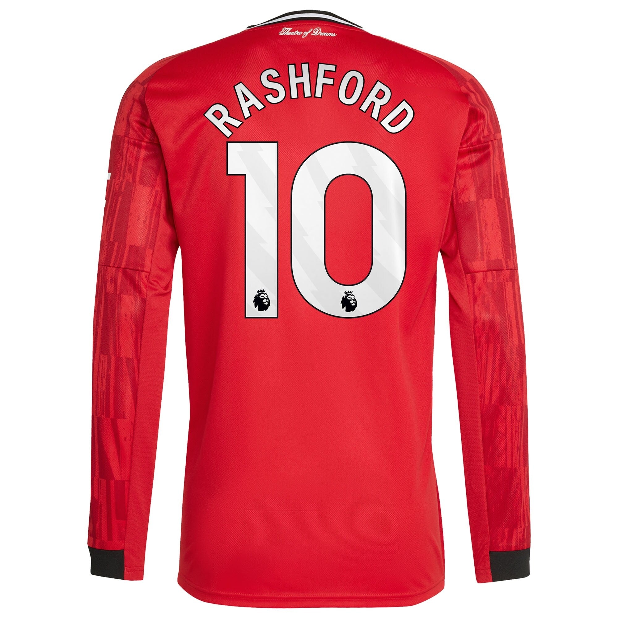 Marcus Rashford Manchester United adidas Home 2025/26 Player Long Sleeve Jersey - Red