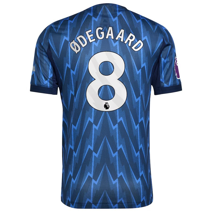 Martin Ødegaard Arsenal adidas 2025/26 Away Player Jersey - Blue