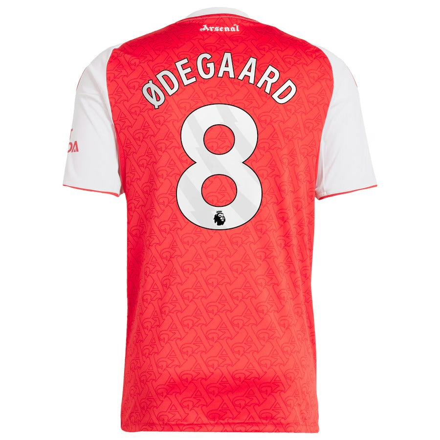 Martin Ødegaard Arsenal adidas 2025/26 Home Player Jersey - Red
