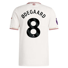 Martin Ødegaard Arsenal adidas 2025/26 Third Player Jersey - White