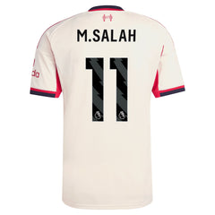 Mohamed Salah Liverpool adidas 2025/26 Away Player Jersey - White