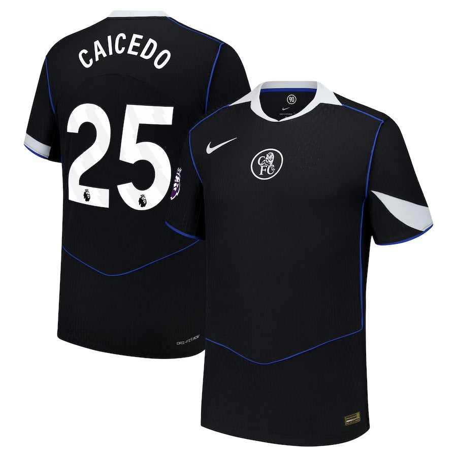 Moisés Caicedo Chelsea Nike 2025/26 Third Player Jersey - Black