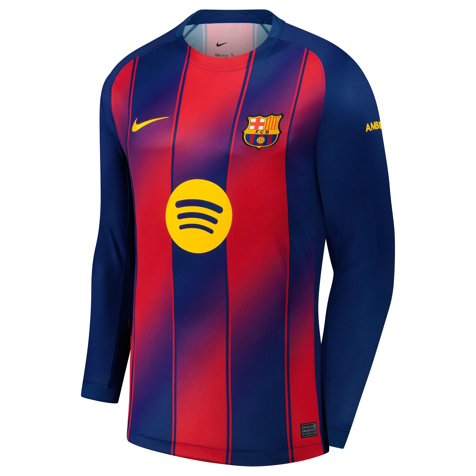 Nike Frenkie de Jong Barcelona 2025/26 Home Long Sleeve Jersey - Navy
