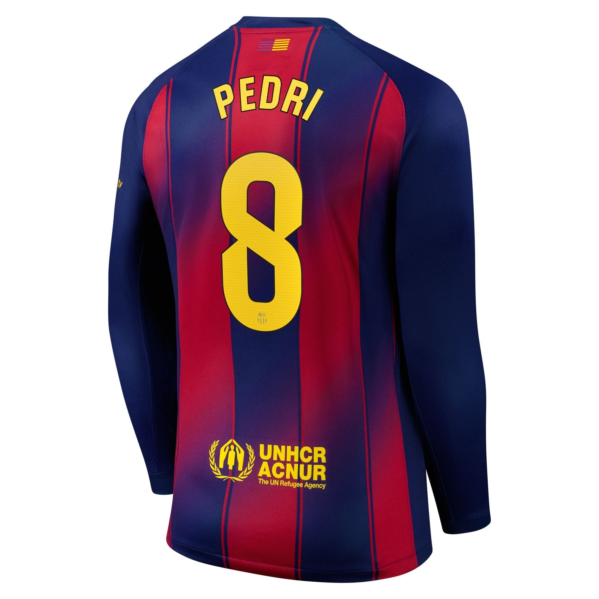 Nike Pedri Barcelona 2025/26 Home Long Sleeve Jersey - Navy