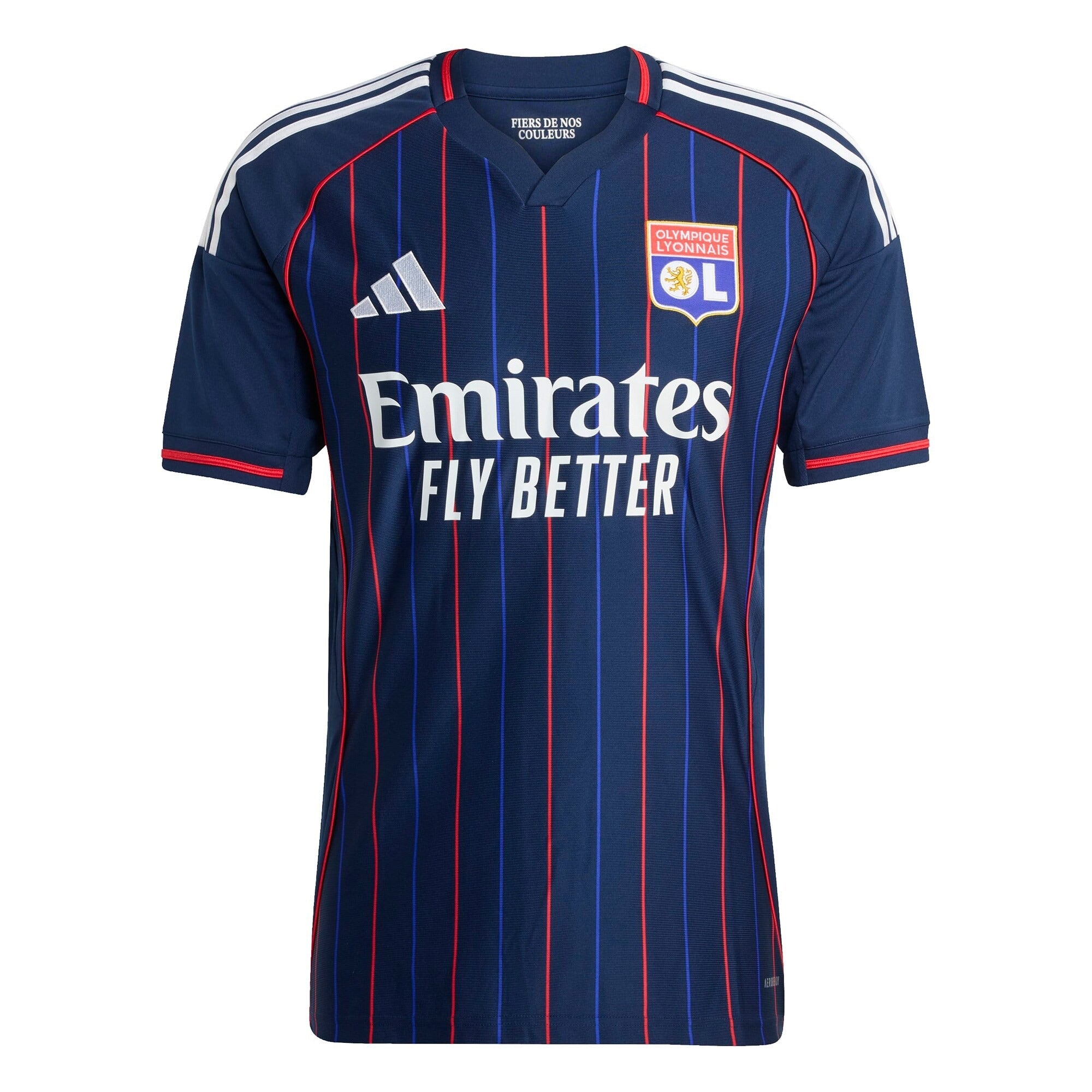 Olympique Lyonnais adidas 2025/26 Away Custom Jersey - Blue