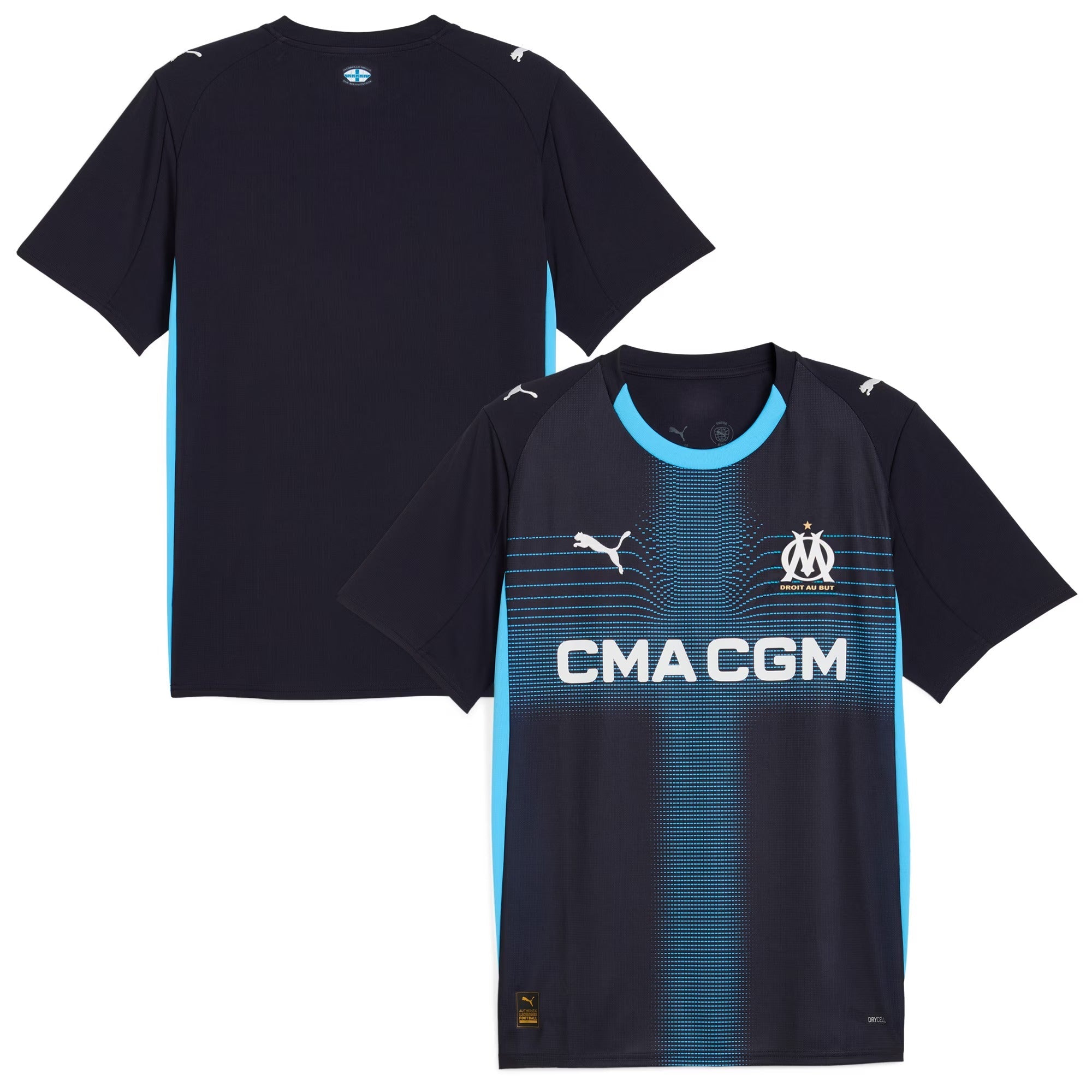 Olympique Marseille Puma 2025/26 Custom Away Jersey - Navy