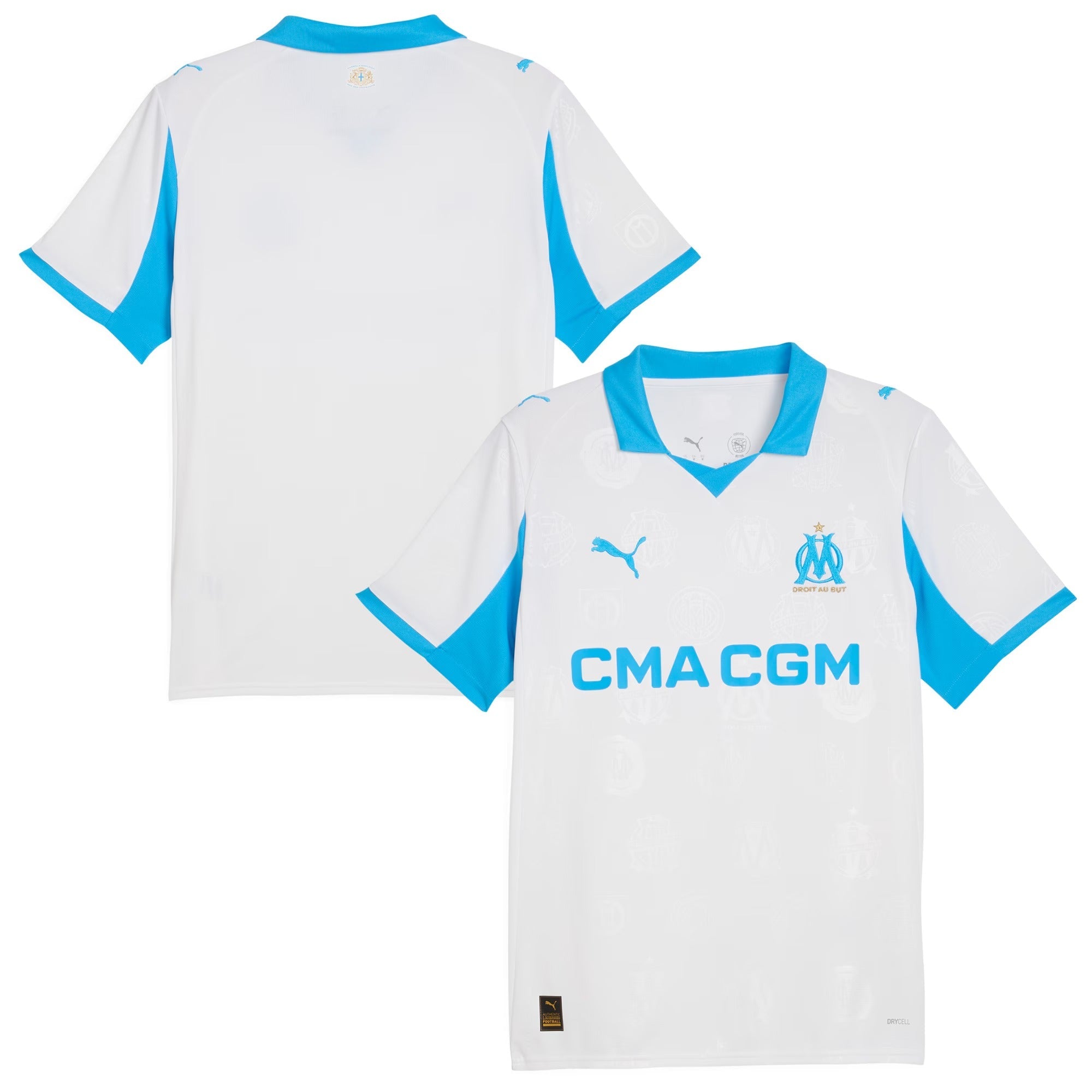 Olympique Marseille Puma 2025/26 Custom Home Jersey - White