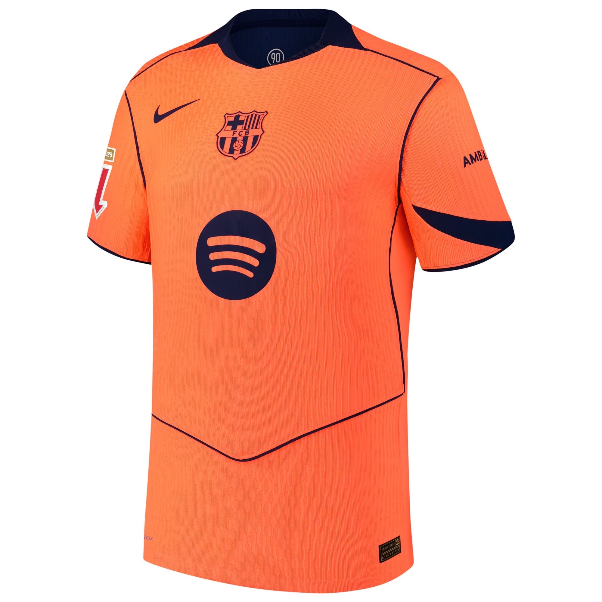 Raphinha Barcelona Nike 2025/26 Third Player Jersey - Orange