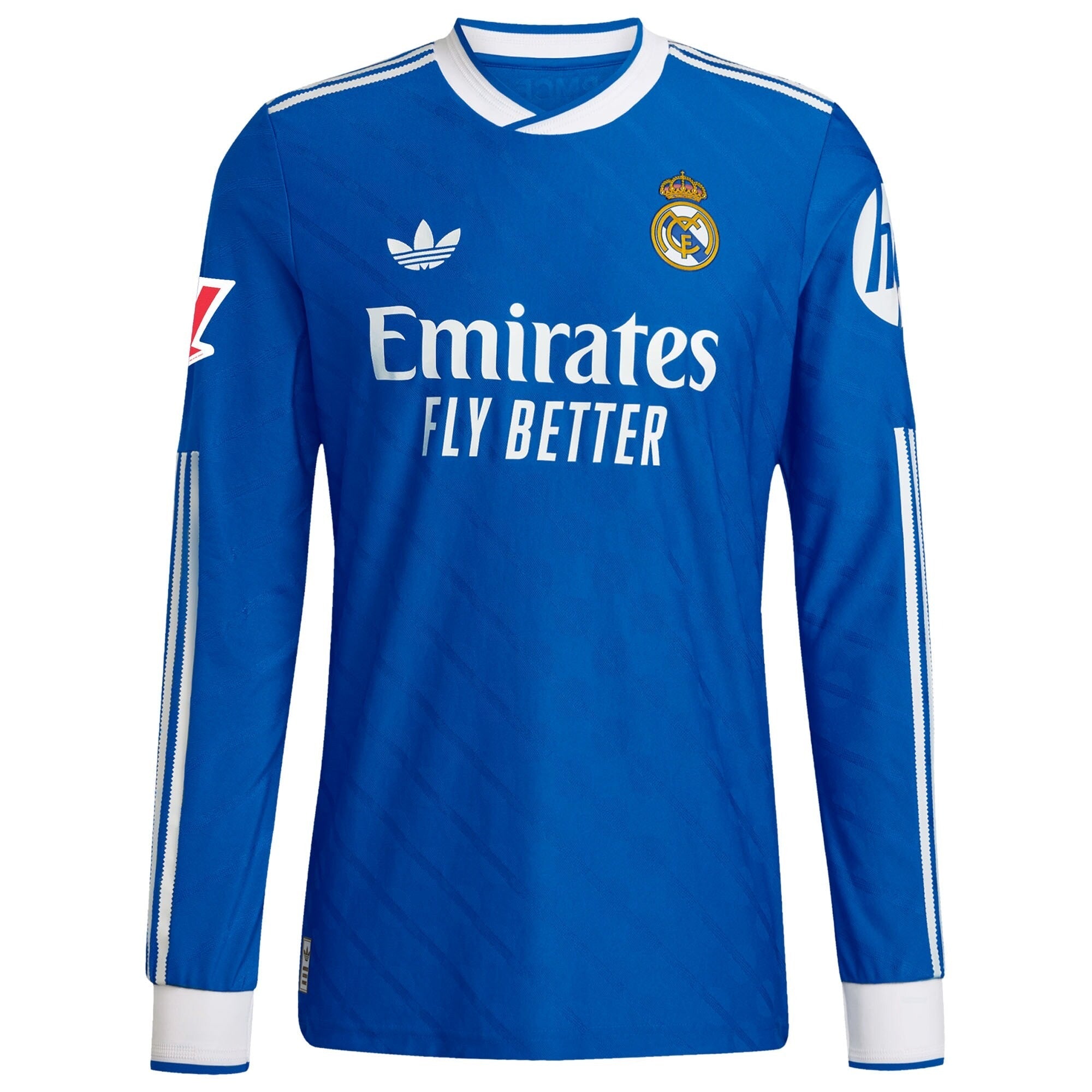 Real Madrid adidas 2025/26 Third Long Sleeve Custom Jersey - Blue