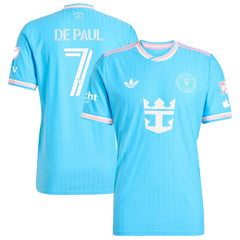 Rodrigo De Paul Inter Miami CF adidas Originals 2025 Third Player Jersey - Blue
