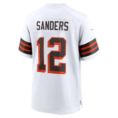Shedeur Sanders Cleveland Browns Authentic Nike 2025 NFL Draft 2nd Alternate Game Jersey - White