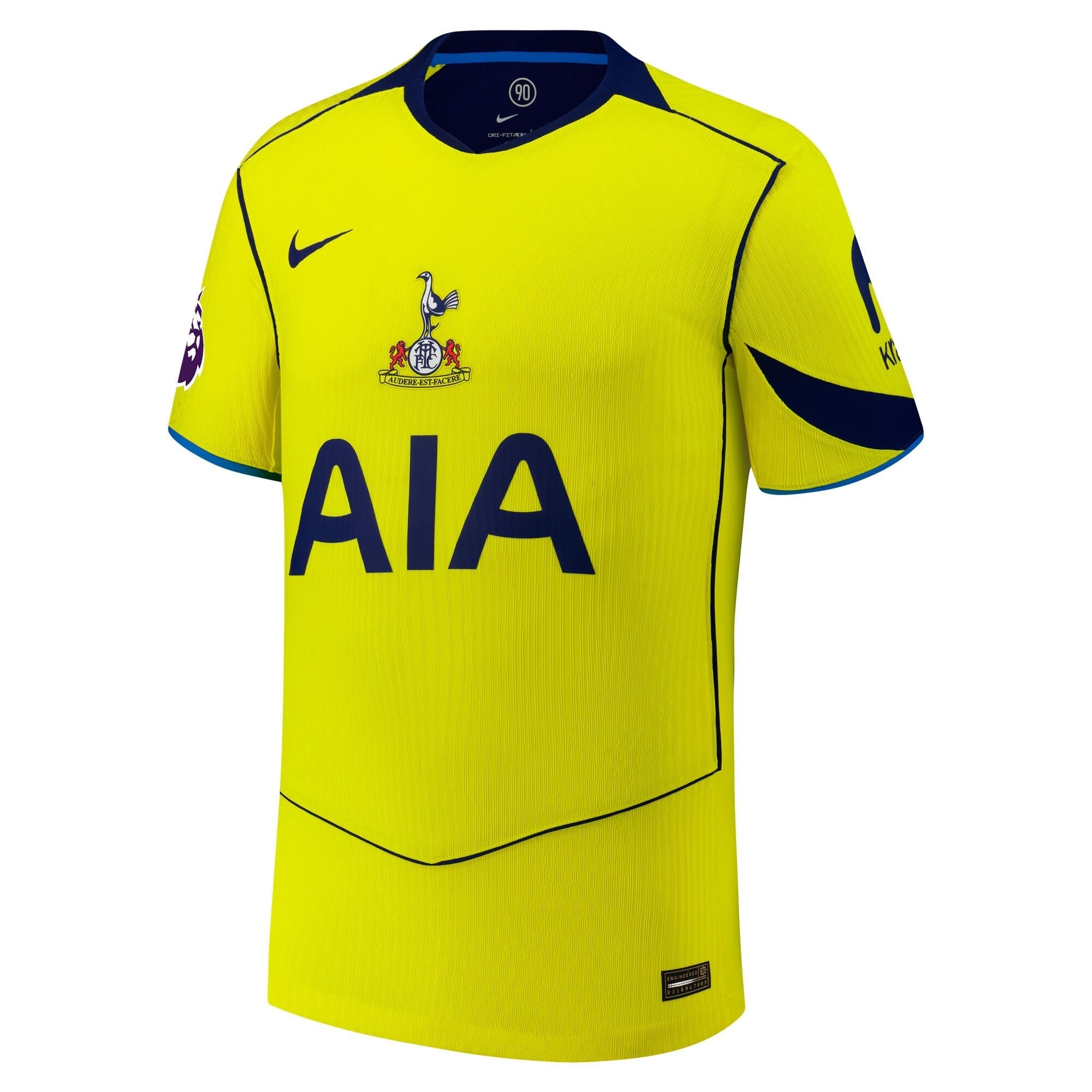 Tottenham Hotspur Nike 2025/26 Third Customized Jersey - Yellow