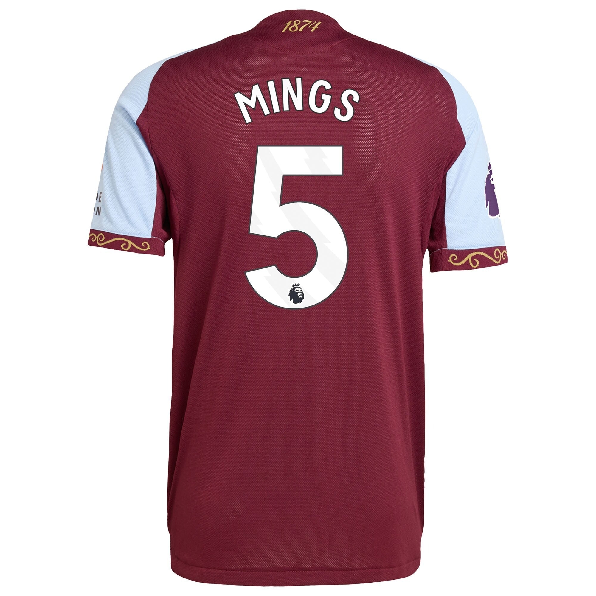 Tyrone Mings Aston Villa adidas 2025/26 Home Jersey - Claret