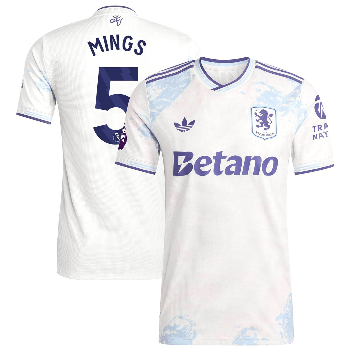 Tyrone Mings Aston Villa adidas 2025/26 Third Player Jersey - White