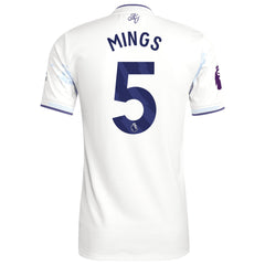 Tyrone Mings Aston Villa adidas 2025/26 Third Player Jersey - White