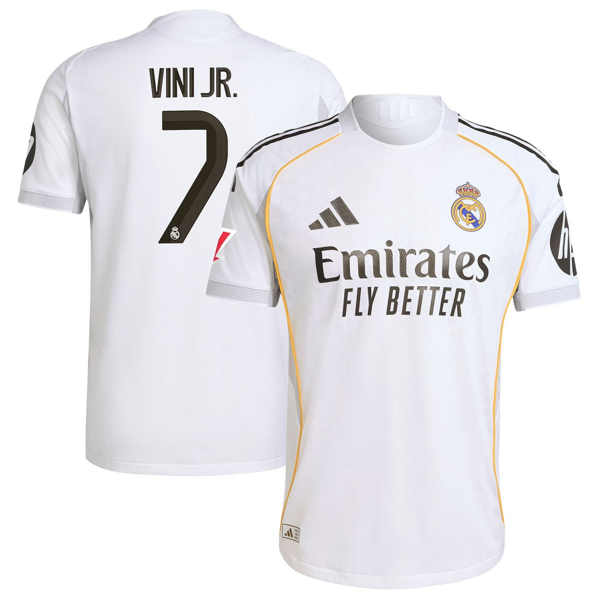Vini Jr. Real Madrid adidas 2025/26 Home Jersey - White