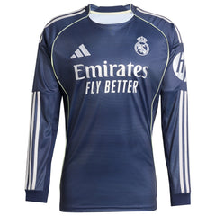Vini Jr. Real Madrid adidas 2025/26 Home Long Sleeve Player Jersey - Blue