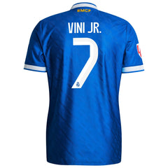 Vinicius Junior Real Madrid adidas 2025/26 Third Player Jersey - Blue