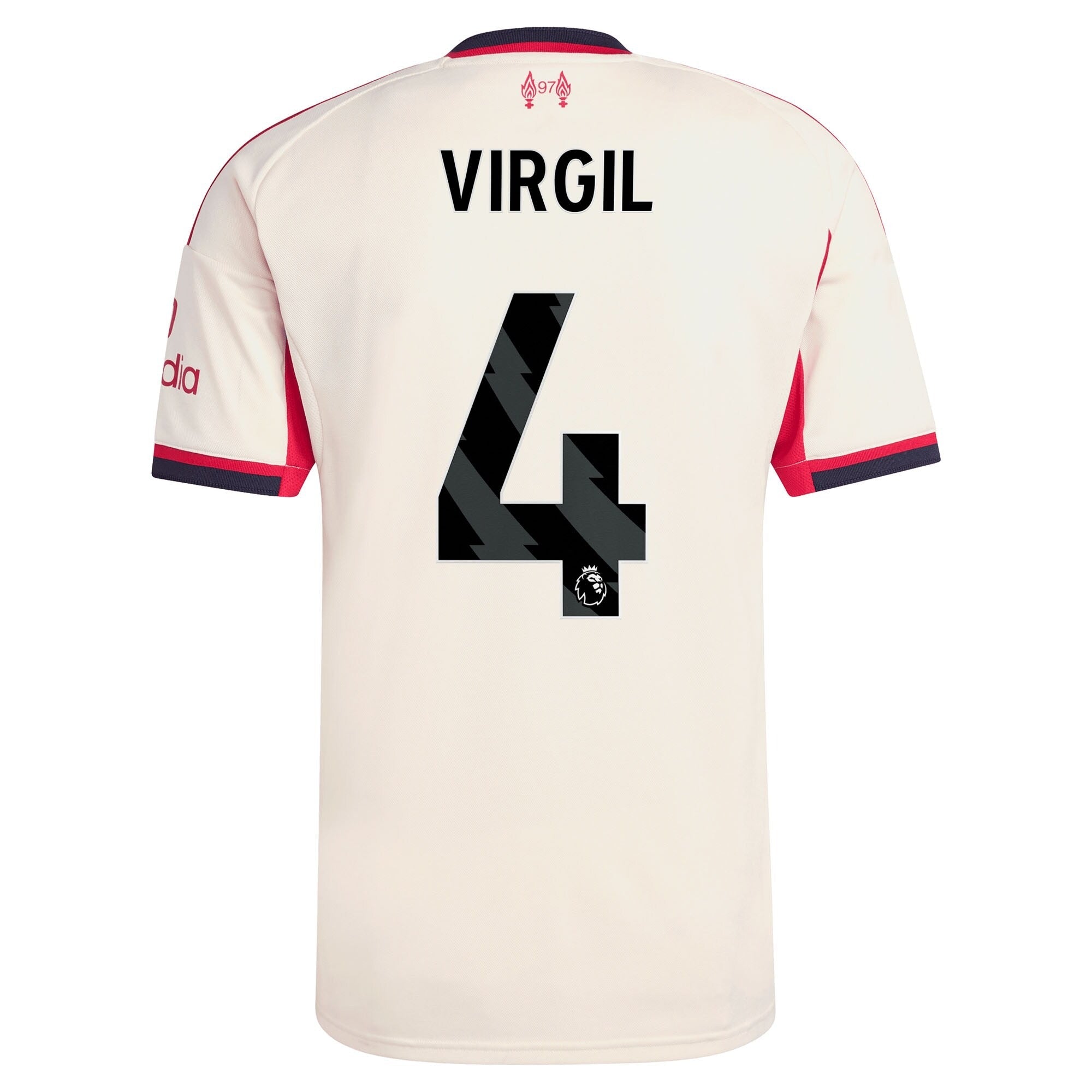 Virgil van Dijk Liverpool adidas 2025/26 Away Player Jersey - White