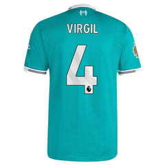 Virgil van Dijk Liverpool adidas 2025/26 Third Player Jersey - Green