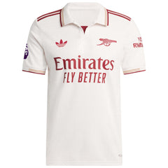 William Saliba Arsenal adidas 2025/26 Third Player Jersey - White