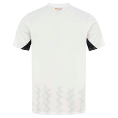 Back view of Bayer Leverkusen 2024-25 away jersey by Castore in white with black sleeve details