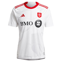 adidas Federico Bernardeschi Toronto FC jersey white with red collar and sponsor logos