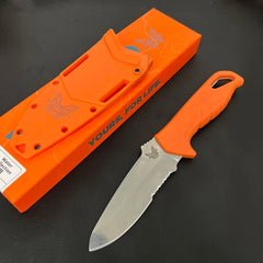 knivescollection™ bm water fixed-blade utility knife – magnacut steel, santoprene handle