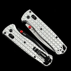 knivescollection™ bm535 folding utility knife – aluminum handle, m390 steel blade