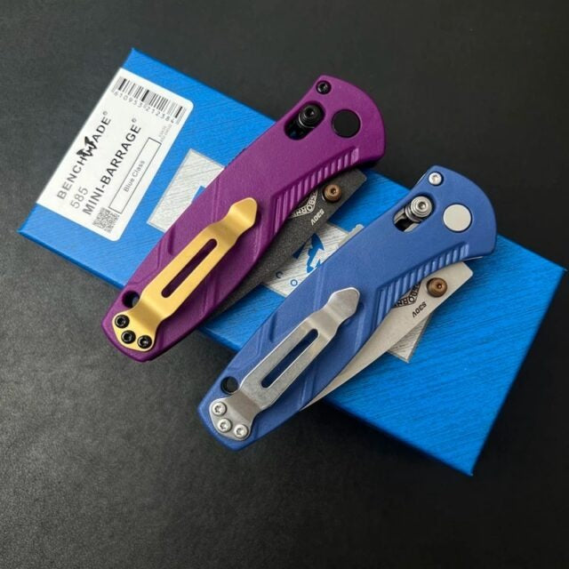 knivescollection™ bm585-03 mini folding utility knife – s30v blade, cf-elite handle