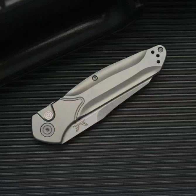 knivescollection™ bm9400bk osborne folding utility knife – gb-d2 blade, titanium handle