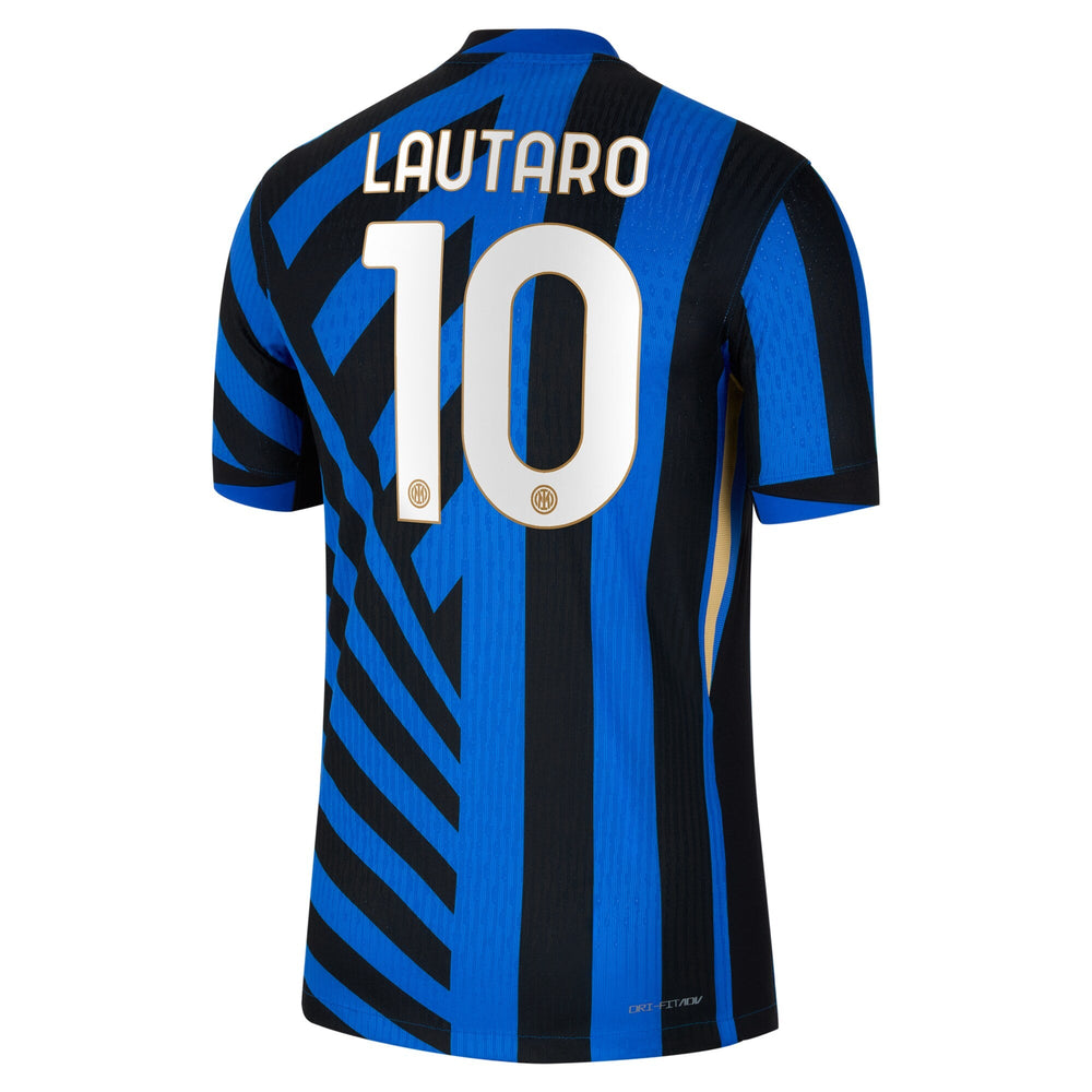Nike Lautaro Martinez Inter Milan jersey blue and black stripes with number 10 on back